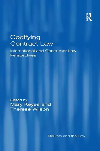 Codifying Contract Law cover