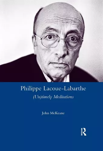 Philippe Lacoue-Labarthe cover