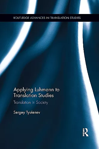 Applying Luhmann to Translation Studies cover