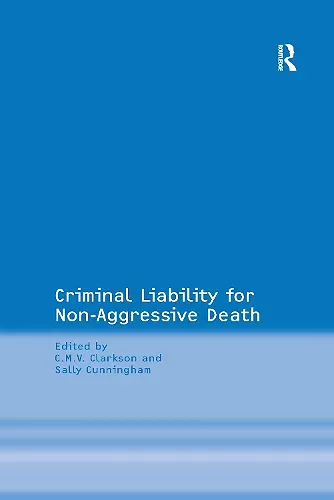 Criminal Liability for Non-Aggressive Death cover