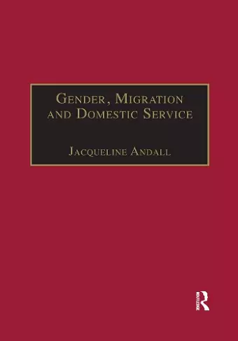 Gender, Migration and Domestic Service cover