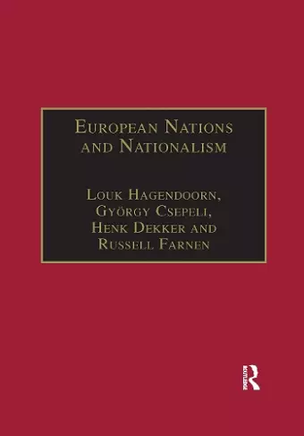 European Nations and Nationalism cover