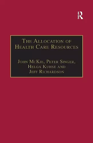 The Allocation of Health Care Resources cover