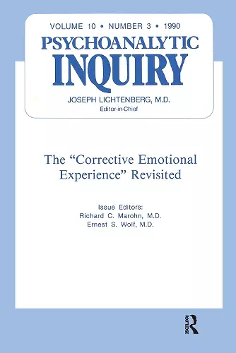 The Corrective Emotional Experience Revisited cover