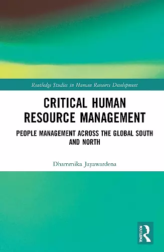 Critical Human Resource Management cover