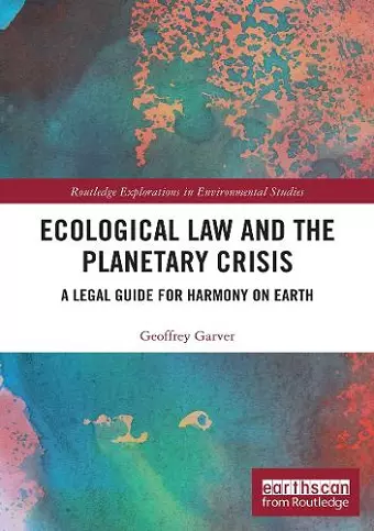 Ecological Law and the Planetary Crisis cover