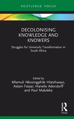 Decolonising Knowledge and Knowers cover