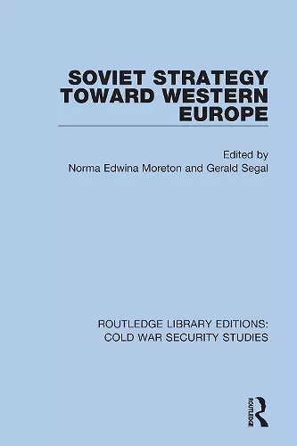 Soviet Strategy Toward Western Europe cover