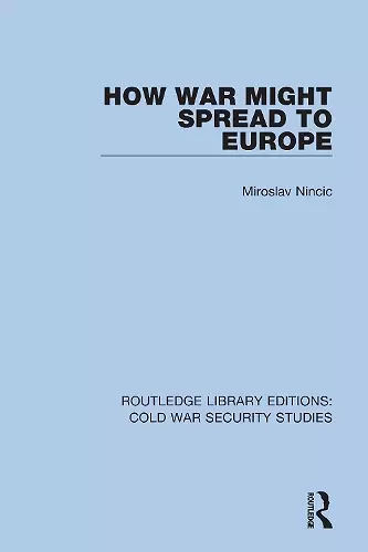 How War Might Spread to Europe cover