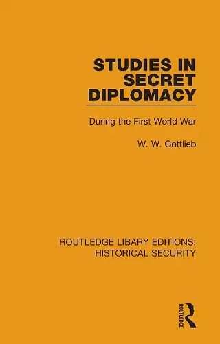 Studies in Secret Diplomacy cover