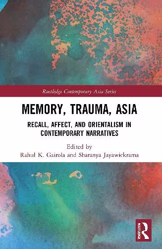 Memory, Trauma, Asia cover