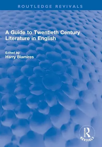 A Guide to Twentieth Century Literature in English cover