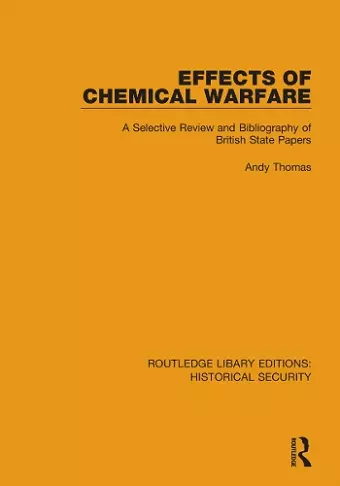 Effects of Chemical Warfare cover