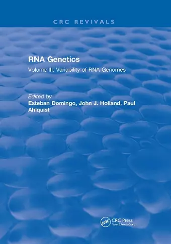 RNA Genetics cover