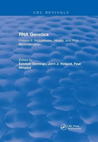 RNA Genetics cover