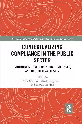 Contextualizing Compliance in the Public Sector cover