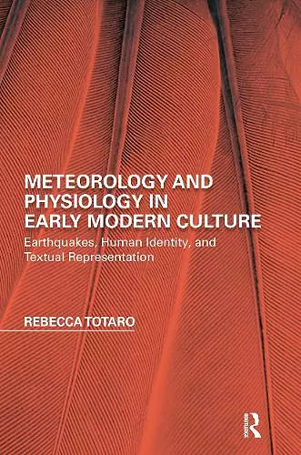 Meteorology and Physiology in Early Modern Culture cover