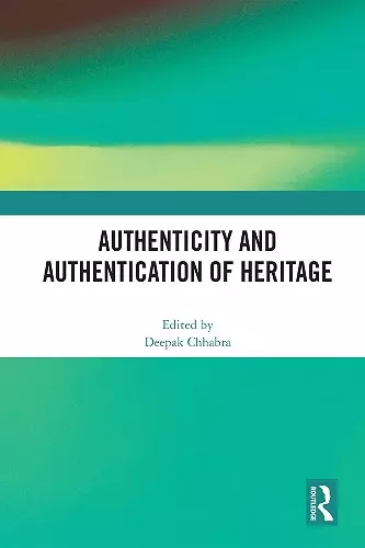 Authenticity and Authentication of Heritage cover