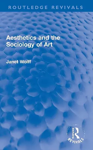 Aesthetics and the Sociology of Art cover