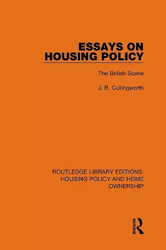 Essays on Housing Policy cover