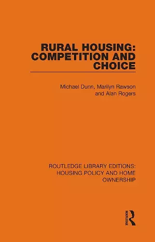 Rural Housing: Competition and Choice cover