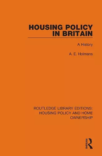 Housing Policy in Britain cover