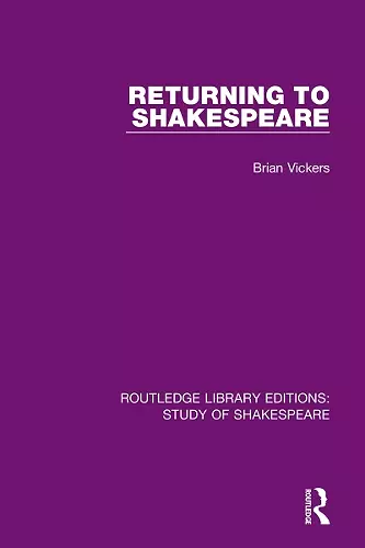 Returning to Shakespeare cover