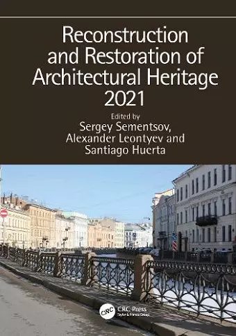 Reconstruction and Restoration of Architectural Heritage 2021 cover