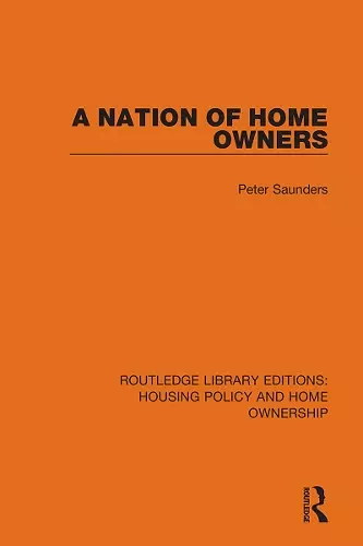 A Nation of Home Owners cover