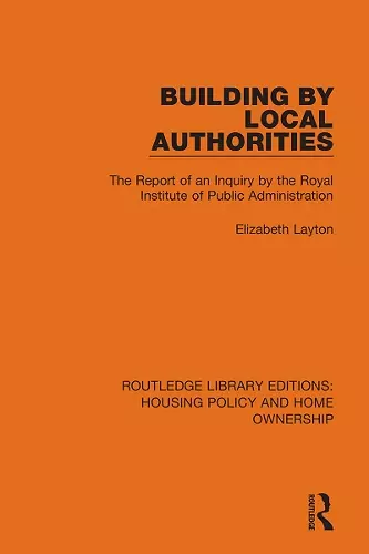 Building by Local Authorities cover