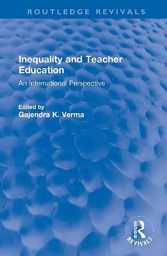 Inequality and Teacher Education cover