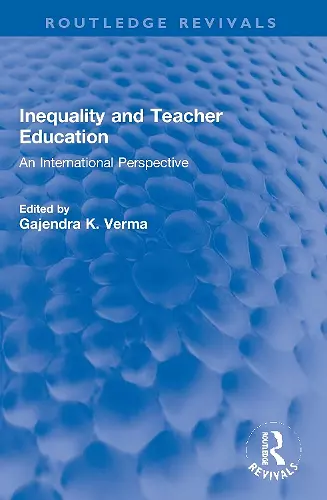 Inequality and Teacher Education cover