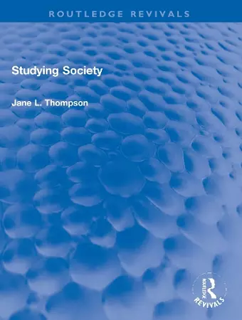 Studying Society cover