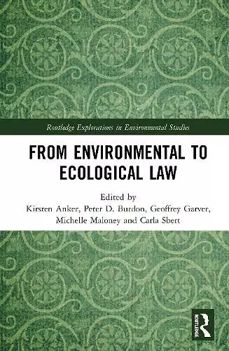 From Environmental to Ecological Law cover