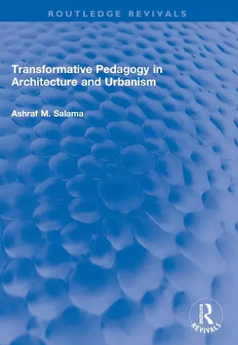 Transformative Pedagogy in Architecture and Urbanism cover