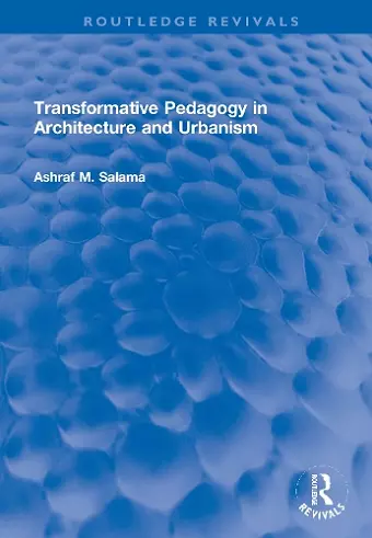 Transformative Pedagogy in Architecture and Urbanism cover