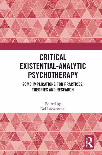 Critical Existential-Analytic Psychotherapy cover