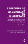 A Specimen of a Commentary on Shakspeare cover