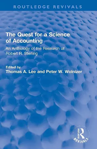 The Quest for a Science of Accounting cover