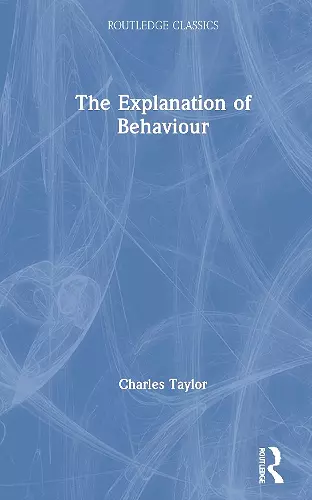 The Explanation of Behaviour cover