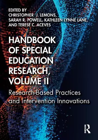 Handbook of Special Education Research, Volume II cover