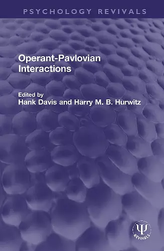 Operant-Pavlovian Interactions cover