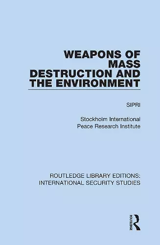 Weapons of Mass Destruction and the Environment cover