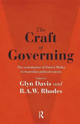 The Craft of Governing cover