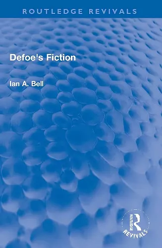 Defoe's Fiction cover