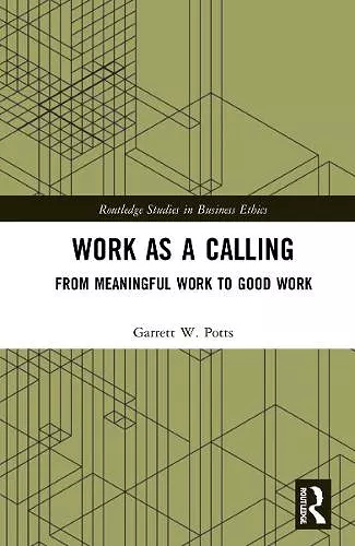 Work as a Calling cover
