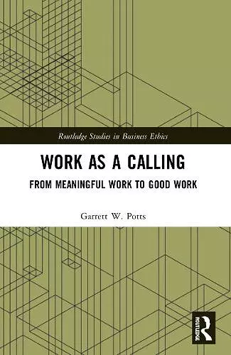 Work as a Calling cover