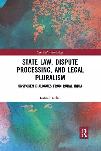 State Law, Dispute Processing And Legal Pluralism cover