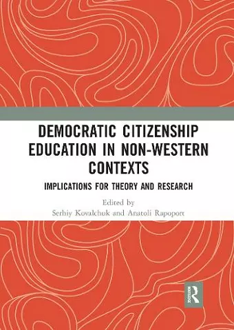 Democratic Citizenship Education in Non-Western Contexts cover