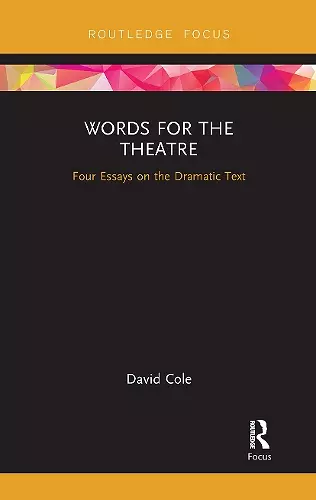 Words for the Theatre cover